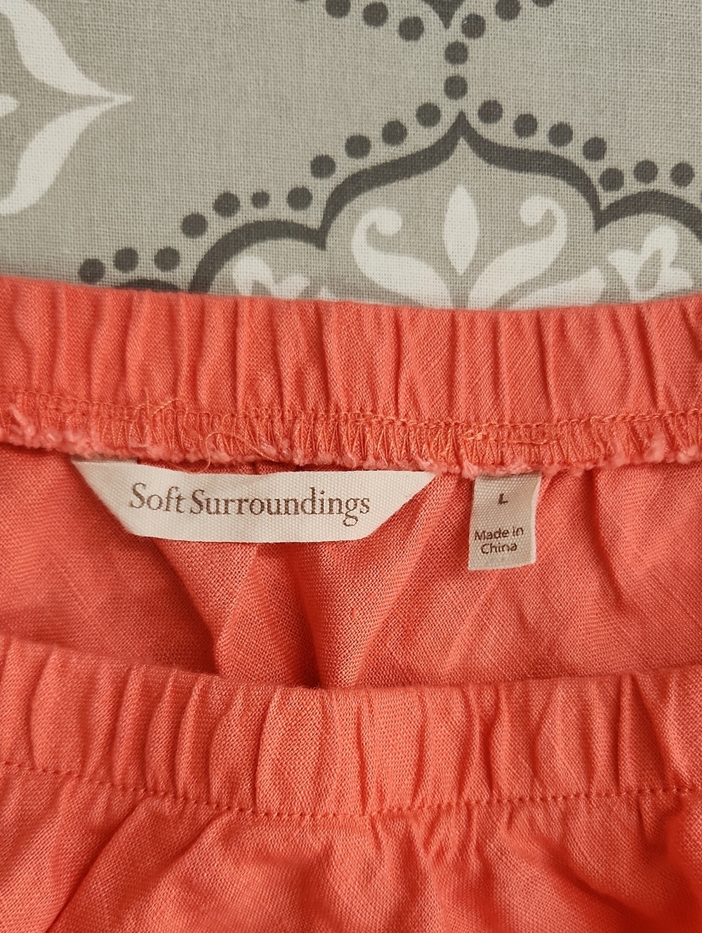 Soft Surroundings Coral Elastic-Waist Kids Skirt